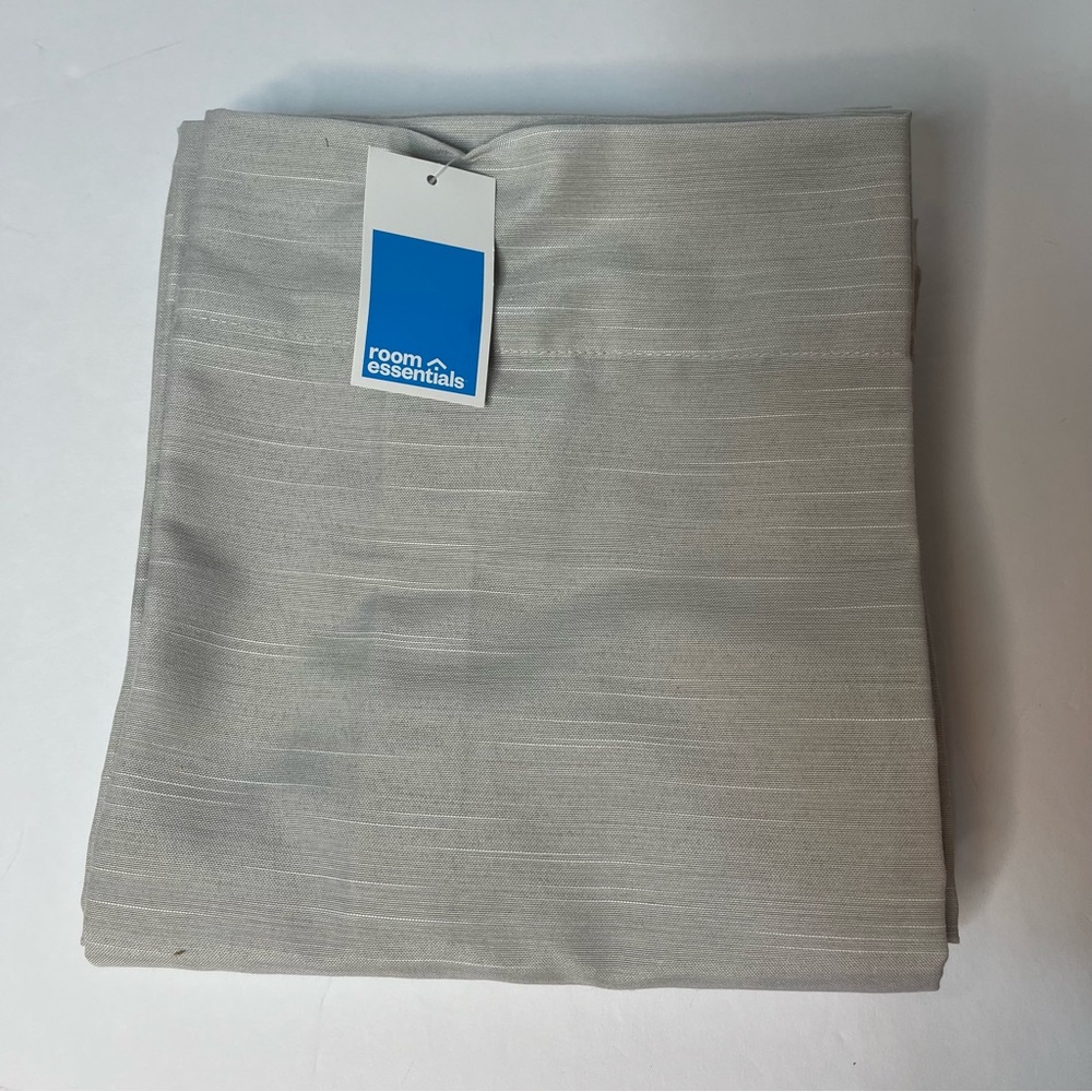 2pk (42” W x 84” L) Light Filtering Curtain Panel - Room Essentials ™ in Beige.